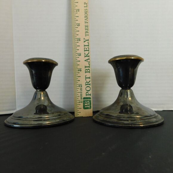 Halloween Candle Lot of 9 with Vintage Pilgrim Silverplate Candlesticks Holders - Picture 14 of 16